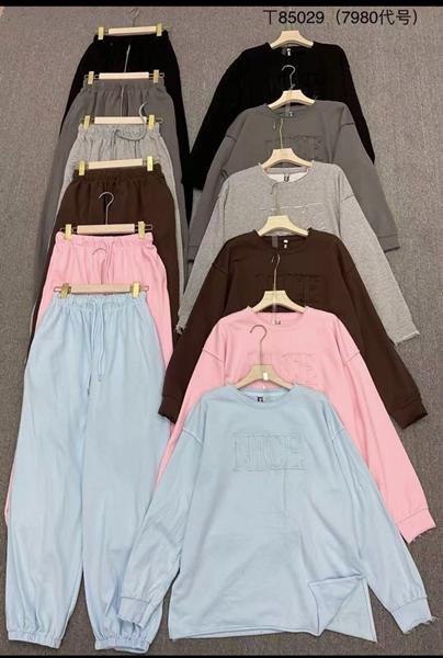 Костюм спорт Nefertiti (M-XL) 85029 l.grey (деми)