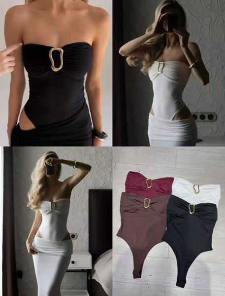 Боди Nefertiti (one size) NF168 black (лето)