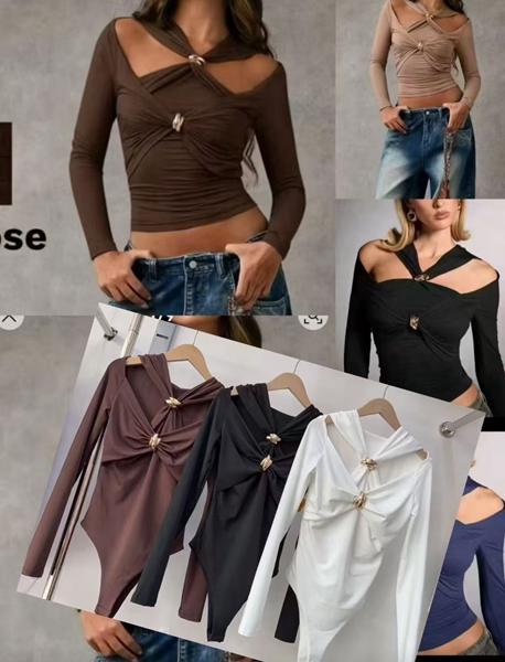 Боди Nefertiti (one size) NF173 brown (деми)