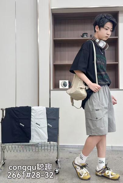 Шорты Fili kids (150-170) 2661 d.grey (лето)