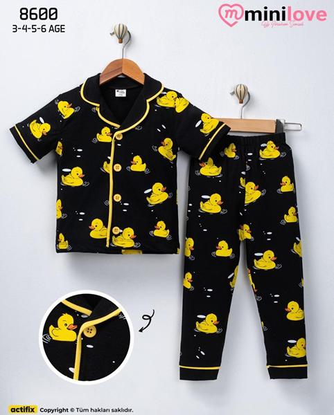 Пижама Meloria (3-6) 8600 black (лето)