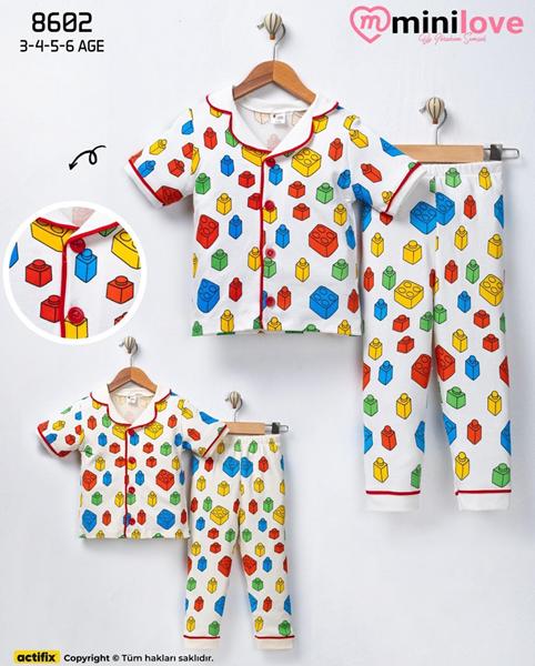 Пижама Meloria (3-6) 8602 white (лето)