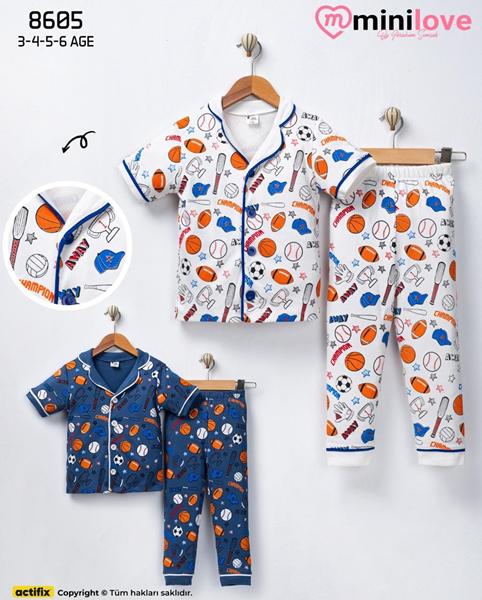 Пижама Meloria (3-6) 8605 blue (лето)