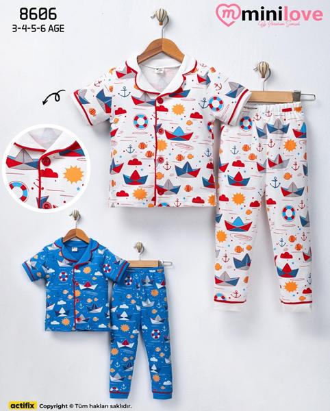 Пижама Meloria (3-6) 8606 white (лето)