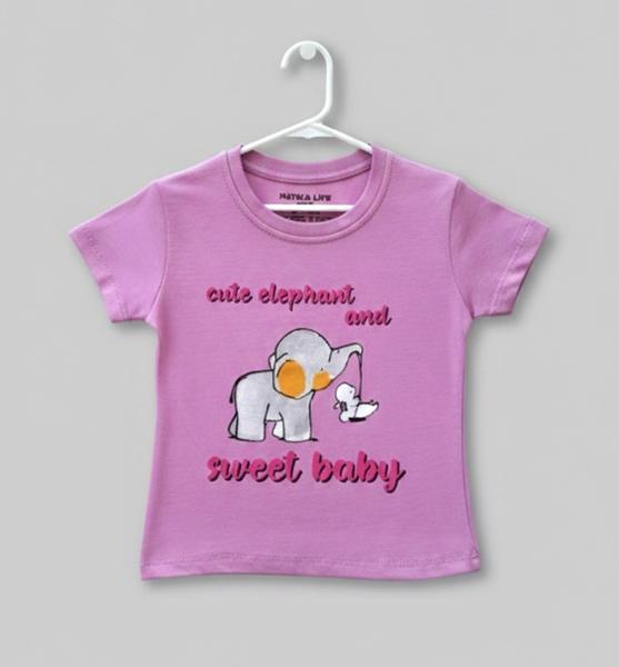 Футболка Dino (1-4) DN494 pink (лето)