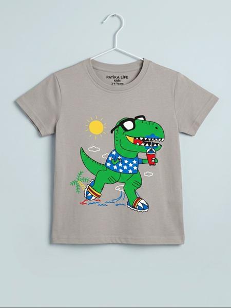 Футболка Dino (1-4) DN522 grey (лето)