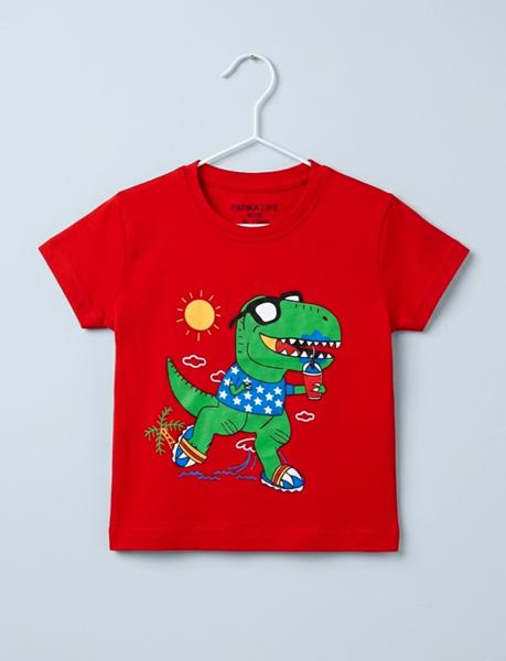 Футболка Dino (1-4) DN523 red (лето)