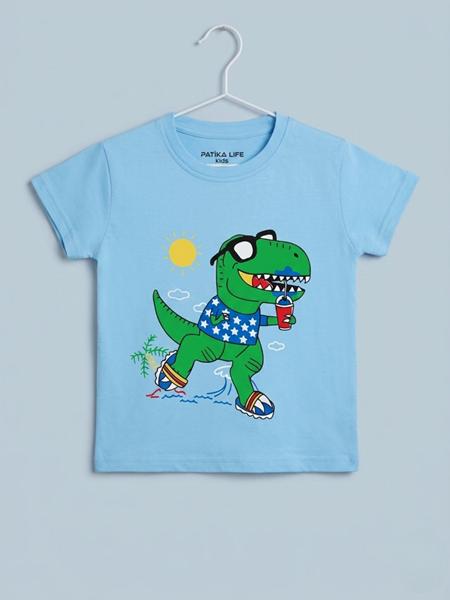 Футболка Dino (1-4) DN524 l.blue (лето)