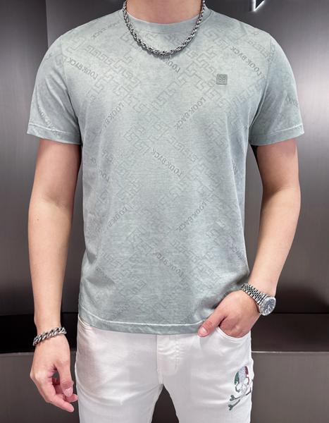 Футболка F.T.H (L-4XL) F1306 l.blue (лето)