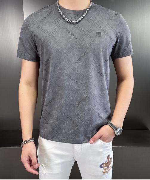 Футболка F.T.H (L-4XL) F1307 grey (лето)