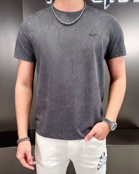 Футболка F.T.H (L-4XL) F1309 d.grey (лето)