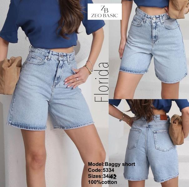 Шорты Jeans Style (34-42) 5334 l.blue (лето)