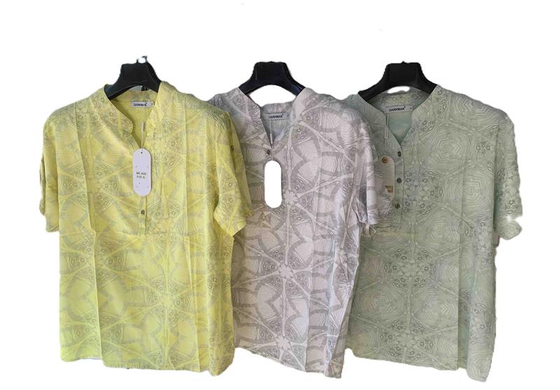 Блузка Estima (XL-5XL) 428 yellow (лето)