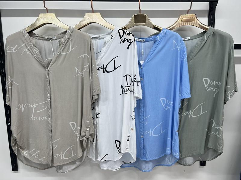 Рубашка Estima (L-4XL) 7381 l.blue (лето)