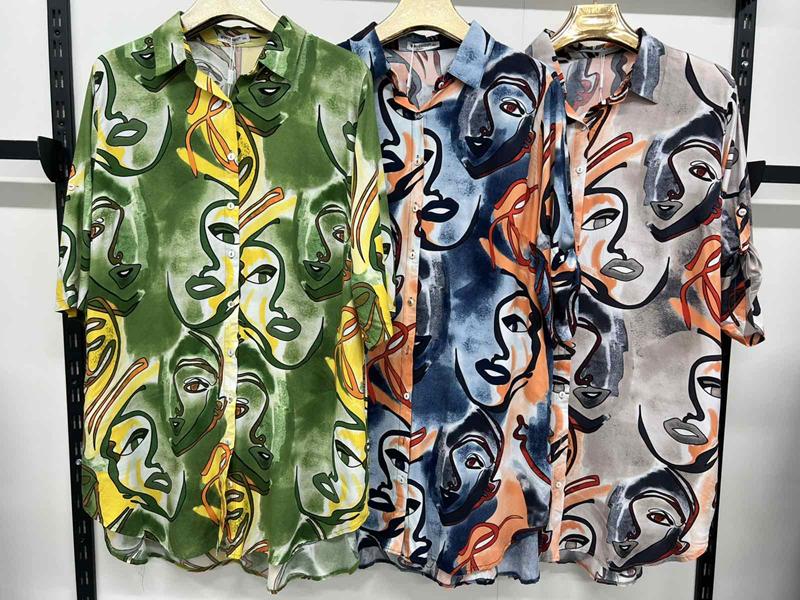 Платье Estima (3XL-7XL) 96949 green (лето)