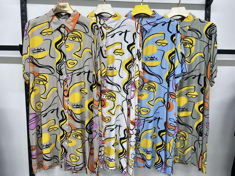 Платье Estima (3XL-7XL) 7650 l.grey (лето)