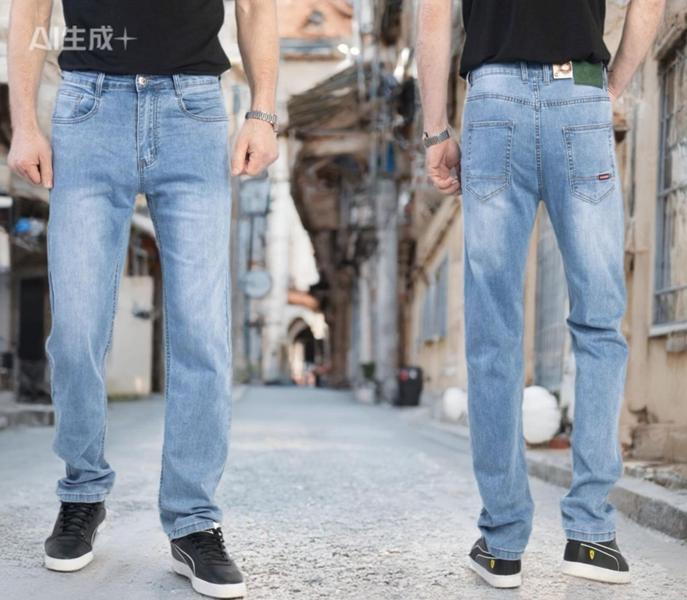 Джинсы Lili (32-38) 19159 l.blue (деми)