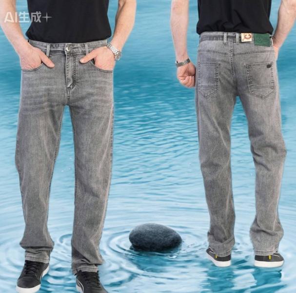 Джинсы Lili (29-38) 19177 l.grey (деми)