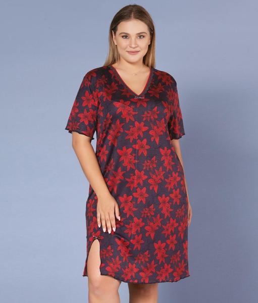 Ночнушка Trikotag (2XL-5XL) 6359 red (лето)