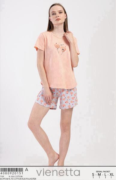 Пижама Trikotag (S-XL) T572 peach (лето)