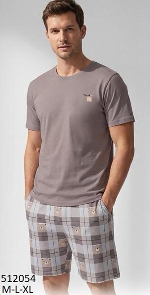 Пижама Trikotag (M-XL) 512054 grey (лето)
