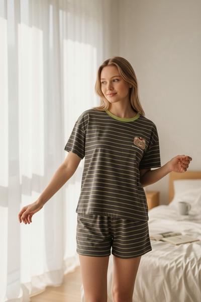 Пижама Trikotag (M-2XL) T557 khaki (лето)