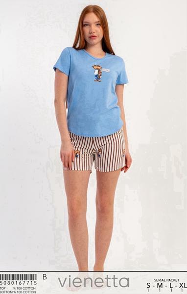 Пижама Trikotag (S-XL) T580 blue (лето)