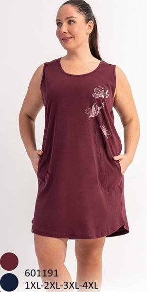 Ночнушка Trikotag (5XL-7XL) 601191 wine (лето)