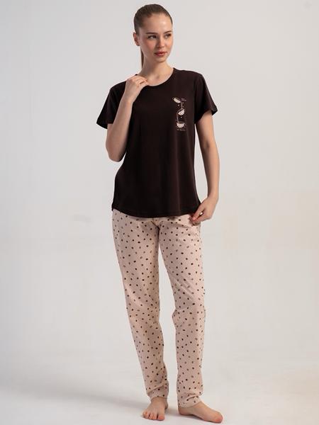 Пижама Trikotag (S-XL) T603 brown (лето)