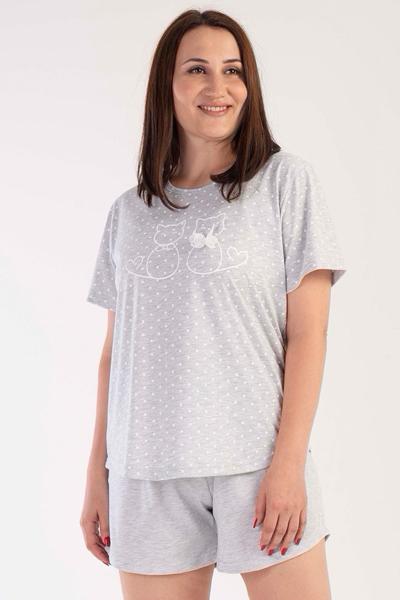 Пижама Trikotag (XL-4XL) T585 l.grey (лето)