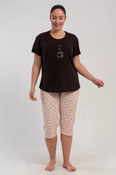 Пижама Trikotag (XL-4XL) T601 brown (лето)