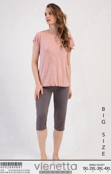 Пижама Trikotag (XL-4XL) T596 pink (лето)