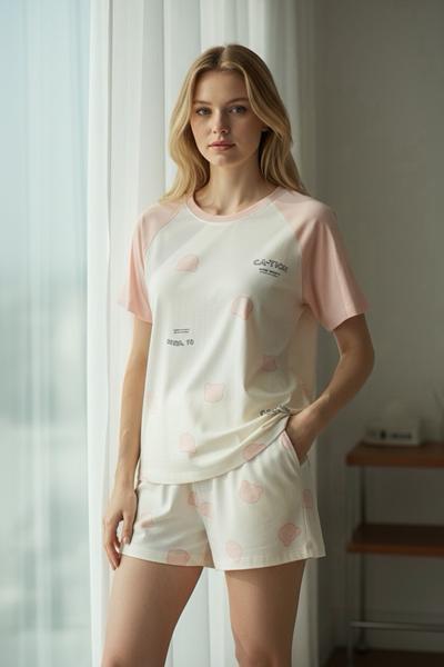 Пижама Trikotag (L-2XL) T544 white (лето)