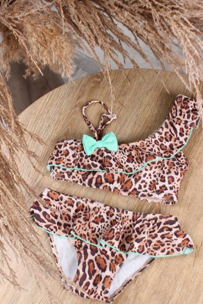 Купальник Sun&Sea (28-32) M383 brown-l.green (лето)