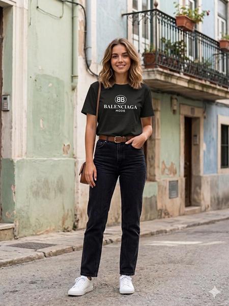 Футболка Newe (L-XL) 2298 black (лето)