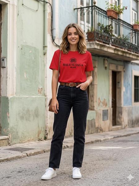 Футболка Newe (L-XL) 2298 red (лето)