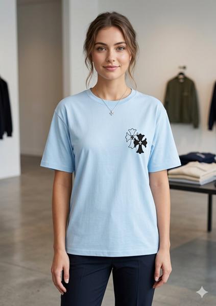 Футболка Newe (2XL-3XL) 400 l.blue (лето)