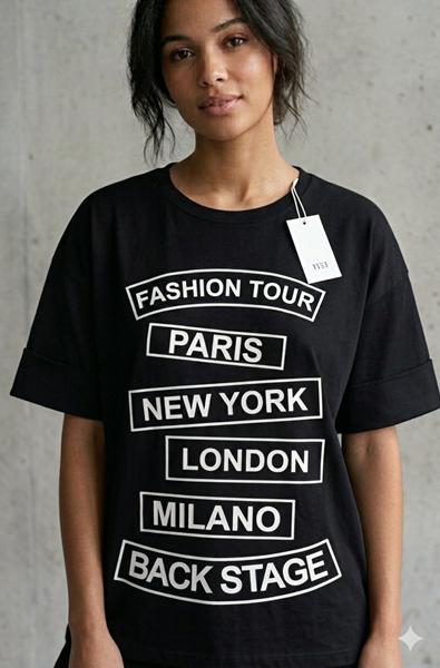 Футболка Newe (4XL-5XL) 400-1 black (лето)