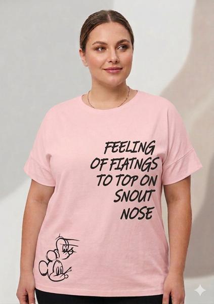 Футболка Newe (4XL-5XL) 400-1 pink (лето)