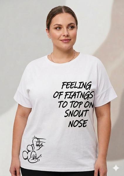 Футболка Newe (4XL-5XL) 400-1 white (лето)