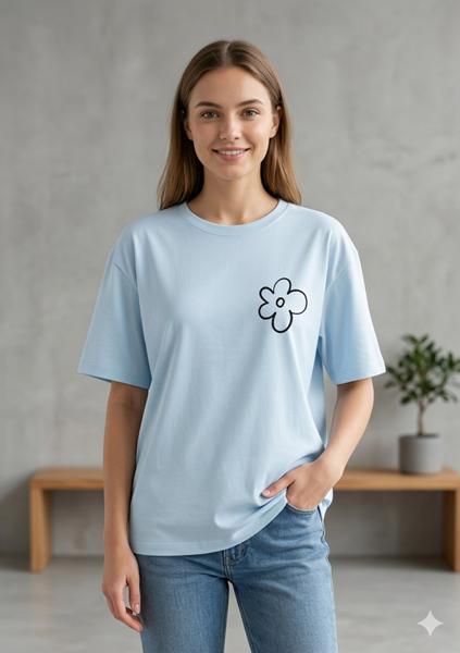 Футболка Newe (2XL-3XL) 401 l.blue (лето)