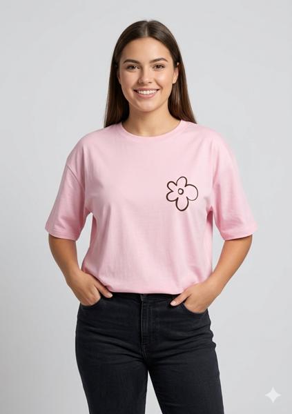Футболка Newe (2XL-3XL) 401 pink (лето)