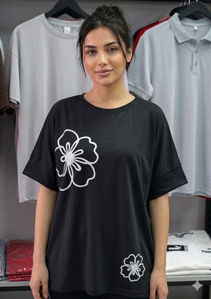 Футболка Newe (4XL-5XL) 501 black (лето)