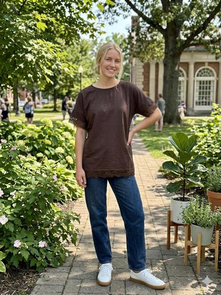 Футболка Newe (L-XL) NW103 brown (лето)