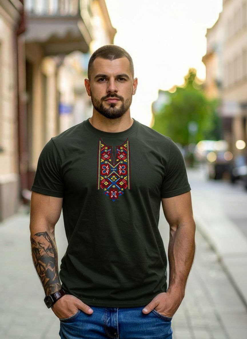 Футболка Mary Brand (44-52) 493 khaki (лето)