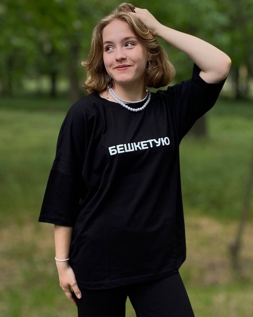 Футболка Mary Brand (44-50) 529 black (лето)