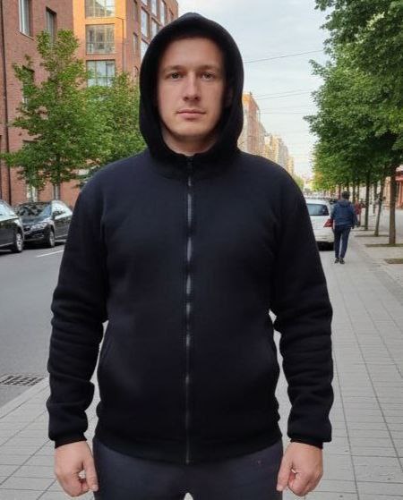 Кофта спорт Mary Brand (46-52) 577 black (деми)