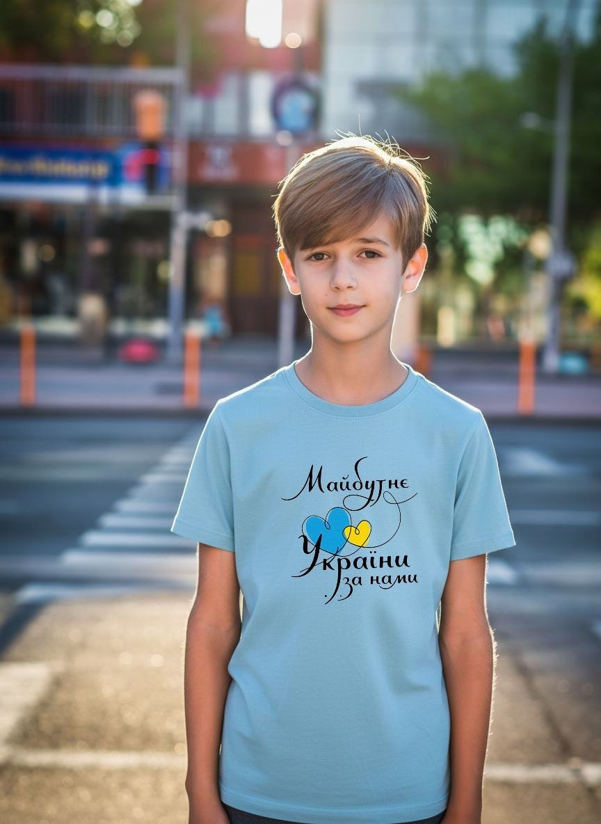 Футболка Mary Brand (134-152) 800 l.blue (лето)