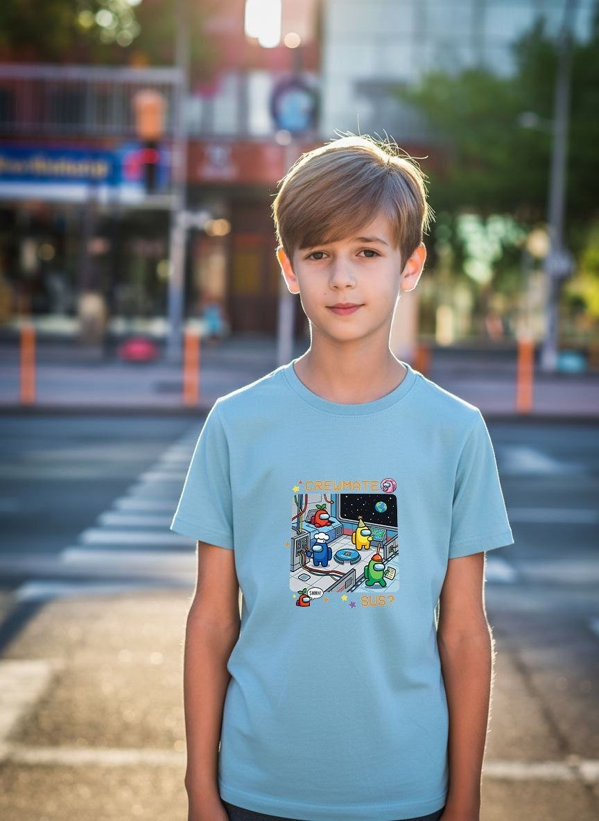 Футболка Mary Brand (134-152) 825 l.blue (лето)