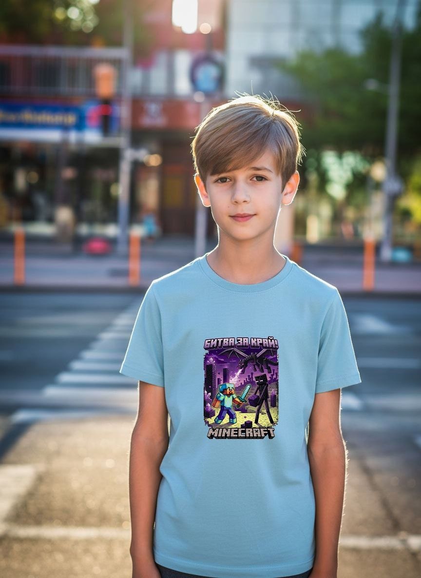 Футболка Mary Brand (134-152) 833 l.blue (лето)